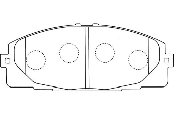 KAVO PARTS Комплект тормозных колодок, дисковый тормоз BP-9107